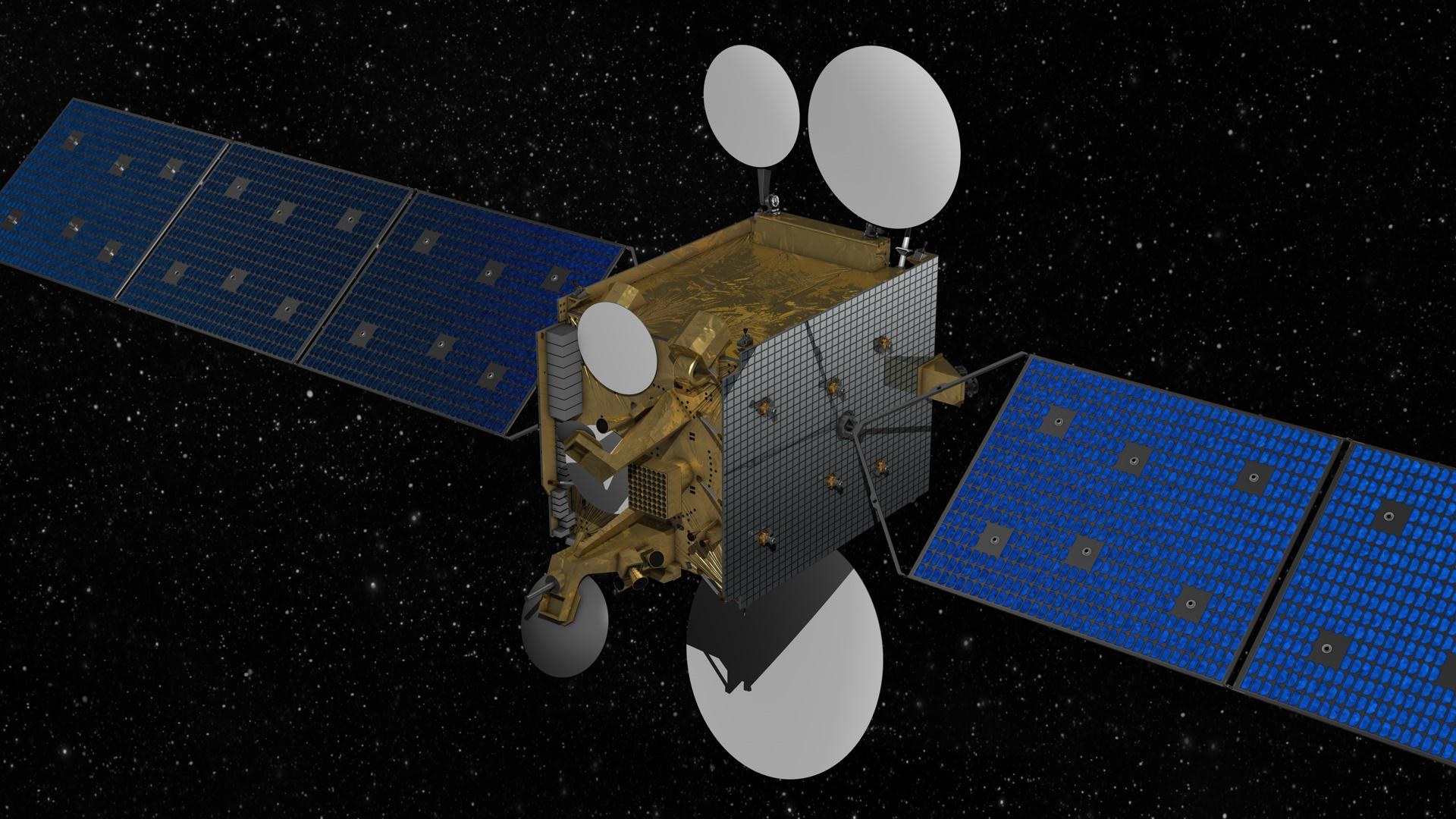 K Nstlerische Darstellung Des Heinrich Hertz Satelliten