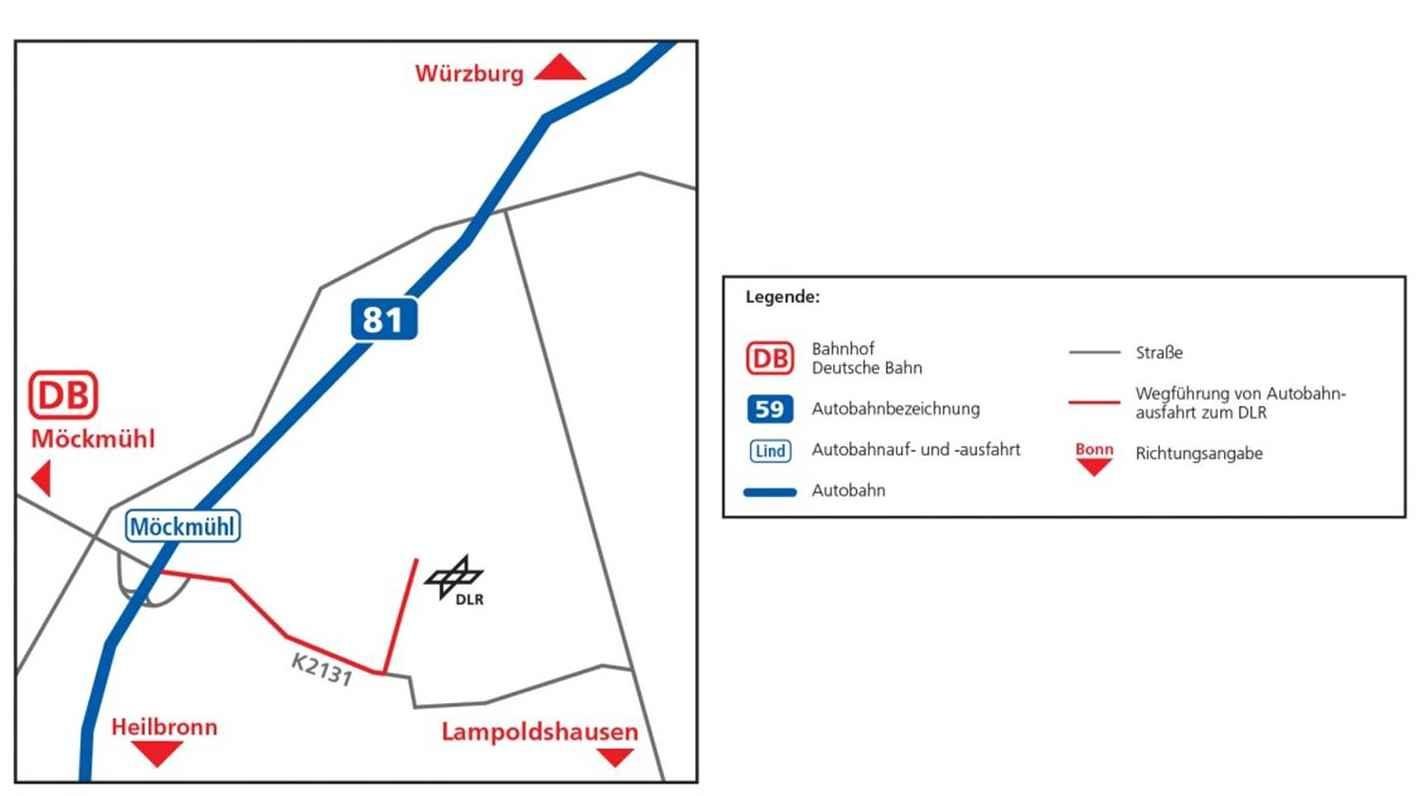 DLR Lampoldshausen - Anreise