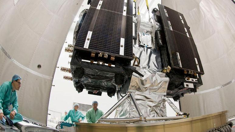 Galileo-Satelliten am Aussetzer-Bauteil