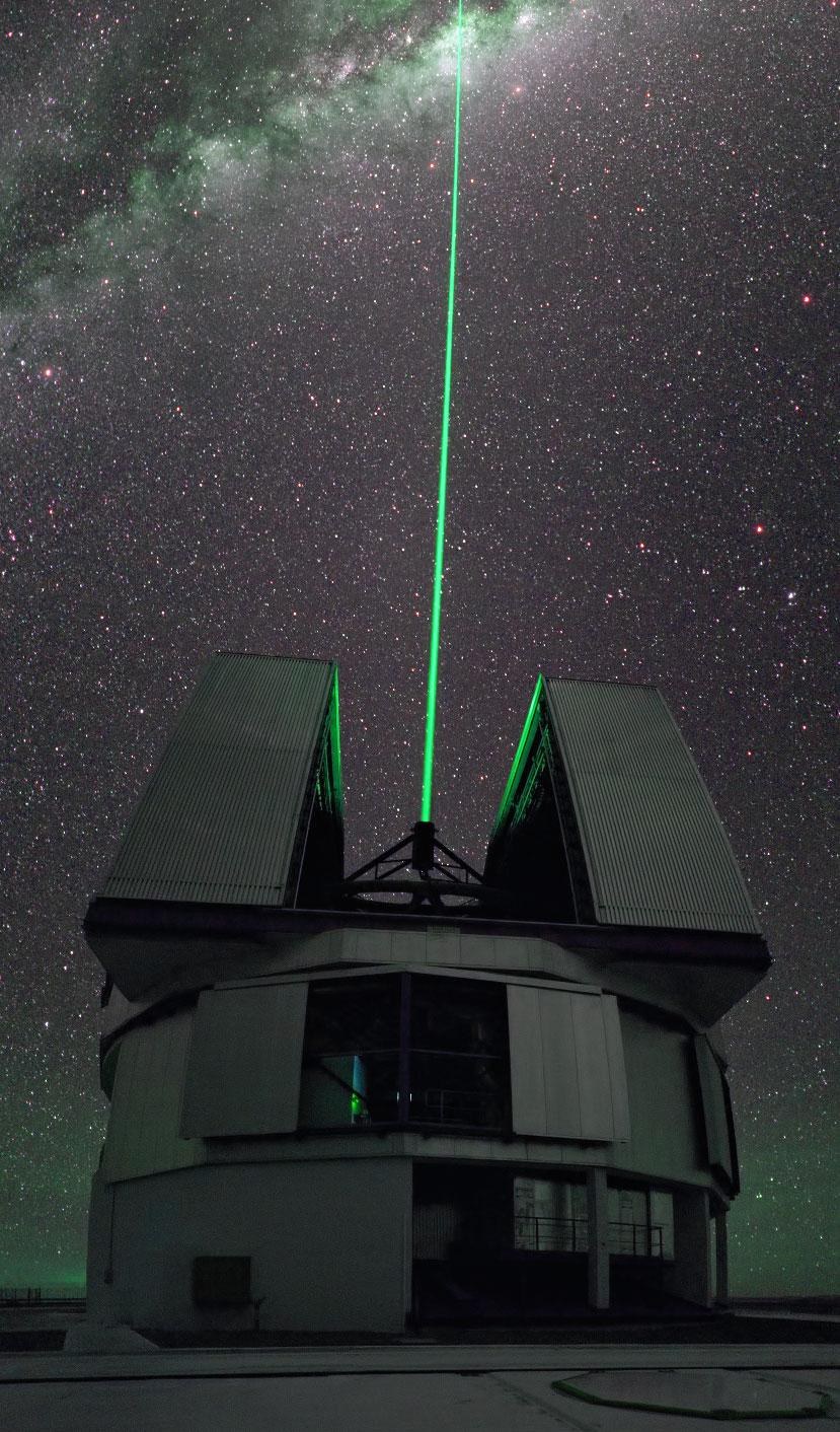 Weltraummüll kann mithilfe von Lasern von der Erde aus getrackt werden.