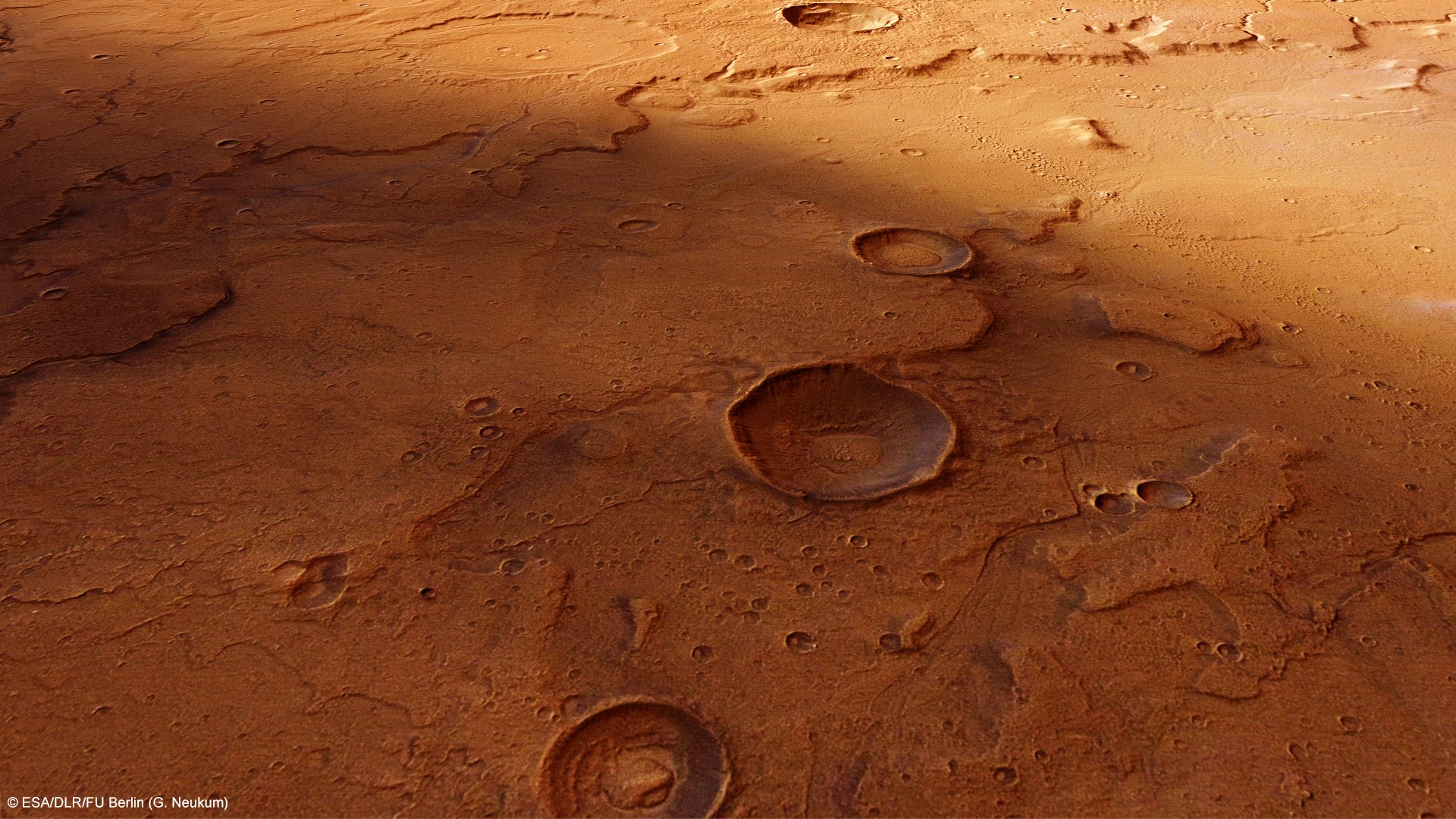 Perspektivischer Blick von Südosten nach Nordwesten über Acidalia Planitia
