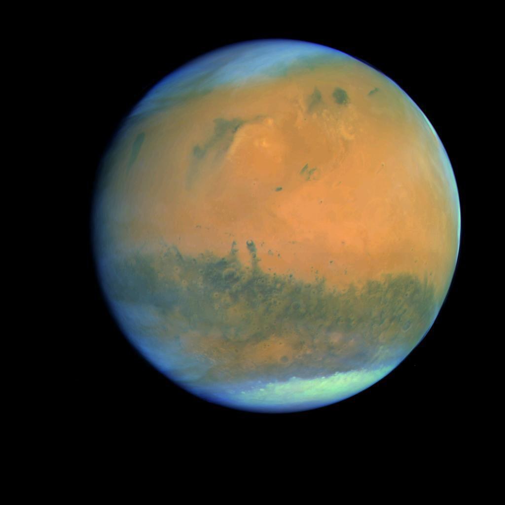 Der Mars, aufgenommen von der Rosetta-Sonde