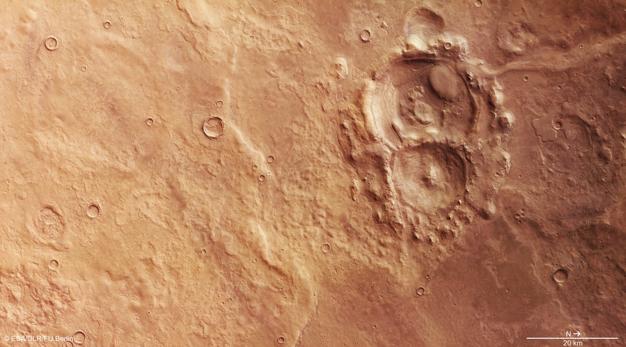 Der Nordwesten von Hellas Planitia