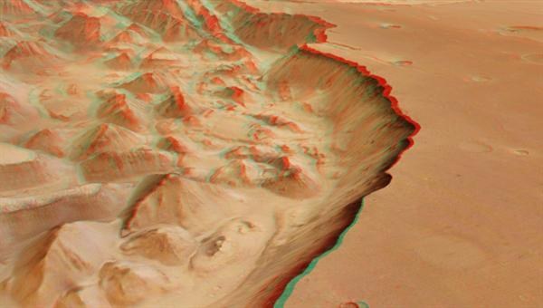 Video: 3D-Flug über Hydraotes Chaos auf dem Mars