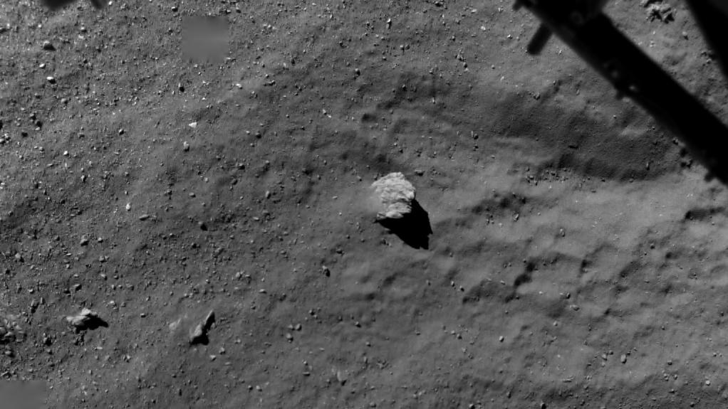 Blick aus 67,4 Metern Höhe auf Churyumov-Gerasimenko