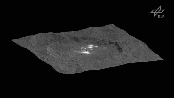 Der Occator-Krater auf Ceres