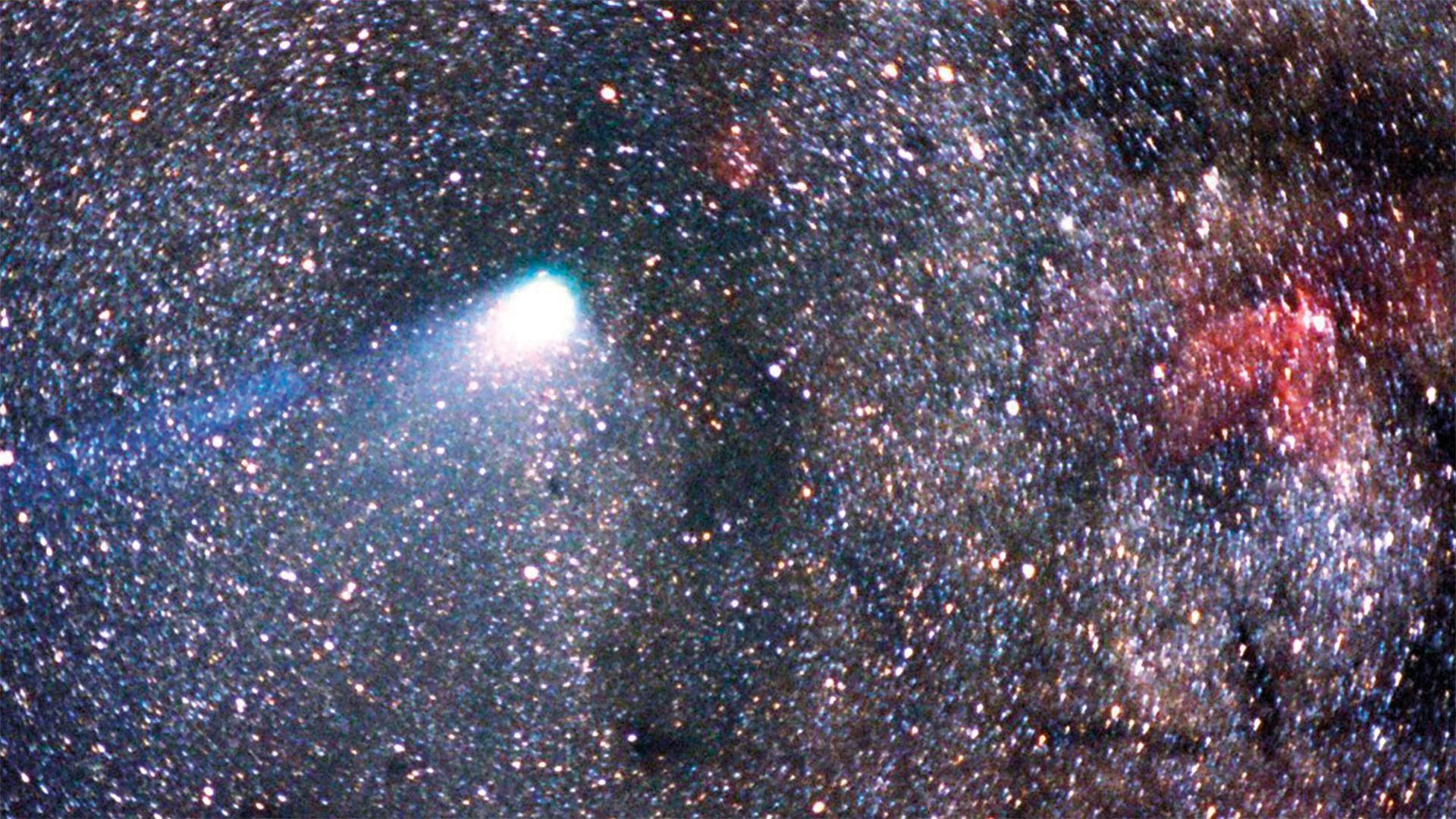 Das Kuiper-Flugzeugteleskop beobachtete den Halleyschen Kometen 1986, als er zuletzt ins innere Sonnensystem zurückkehrte