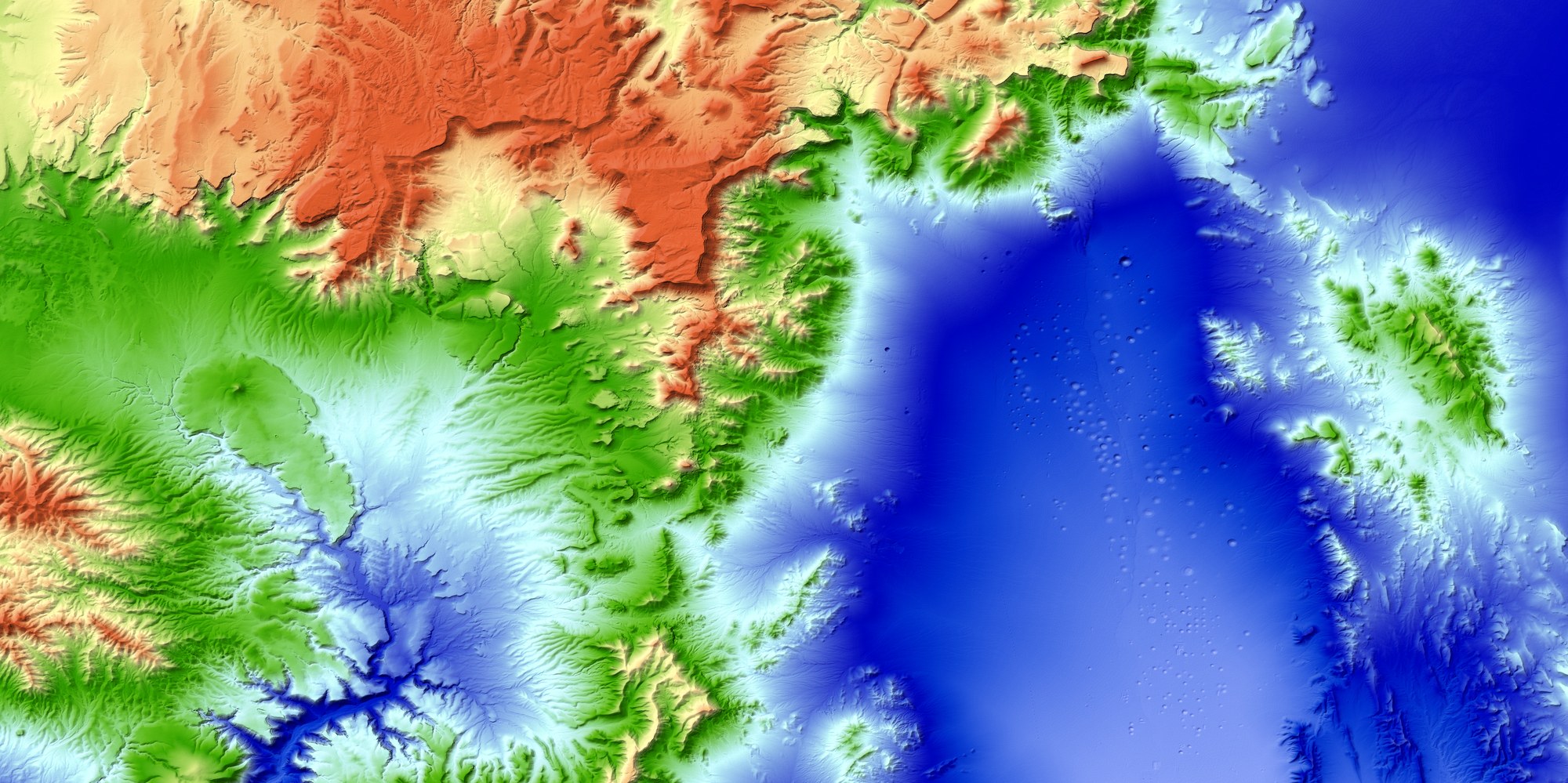 Kraterlandschaft der "Nevada Test-Site"