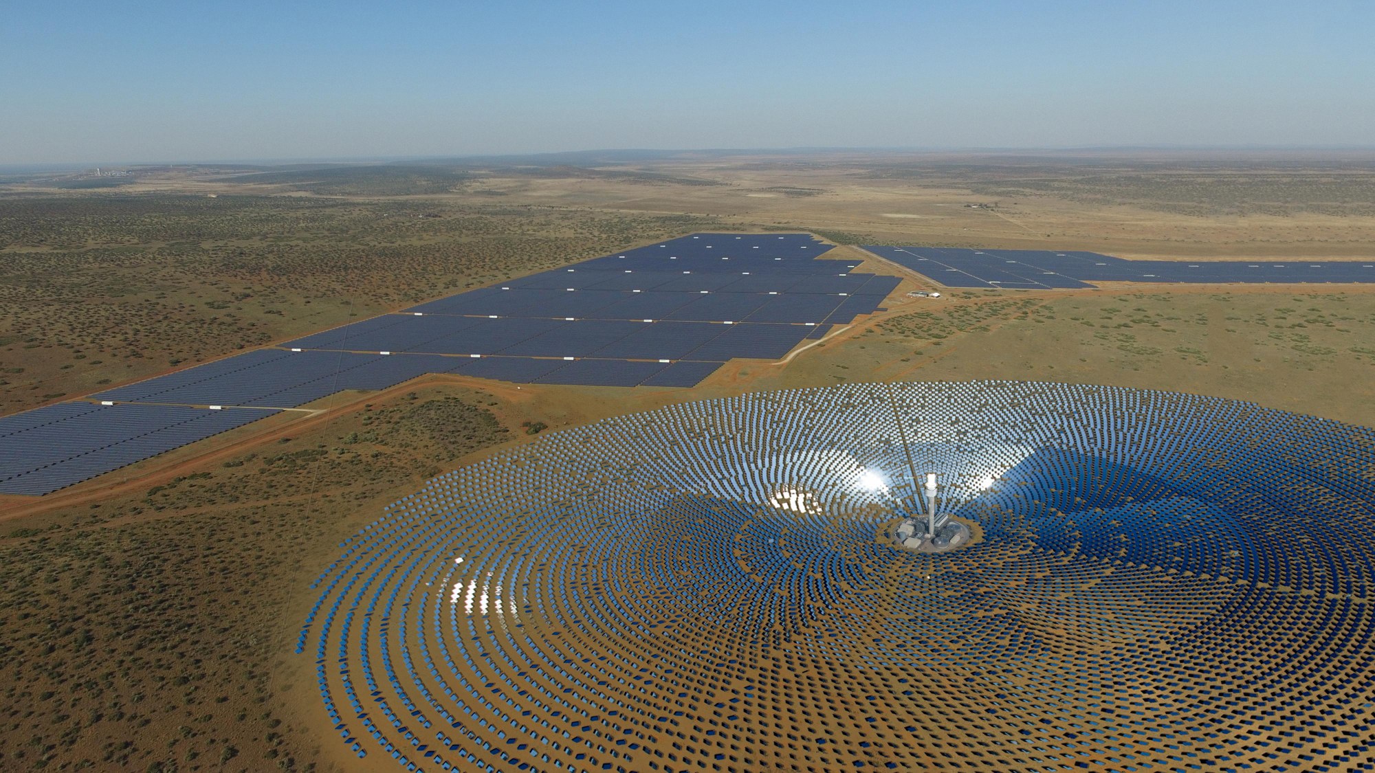 Geplantes Solarturmkraftwerk Redstone in Südafrika