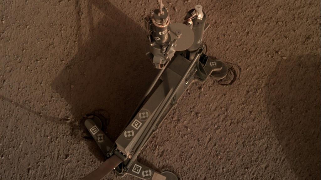 Marsmaulwurf - Anzeichen für die Verschiebung von HP3 auf dem Mars