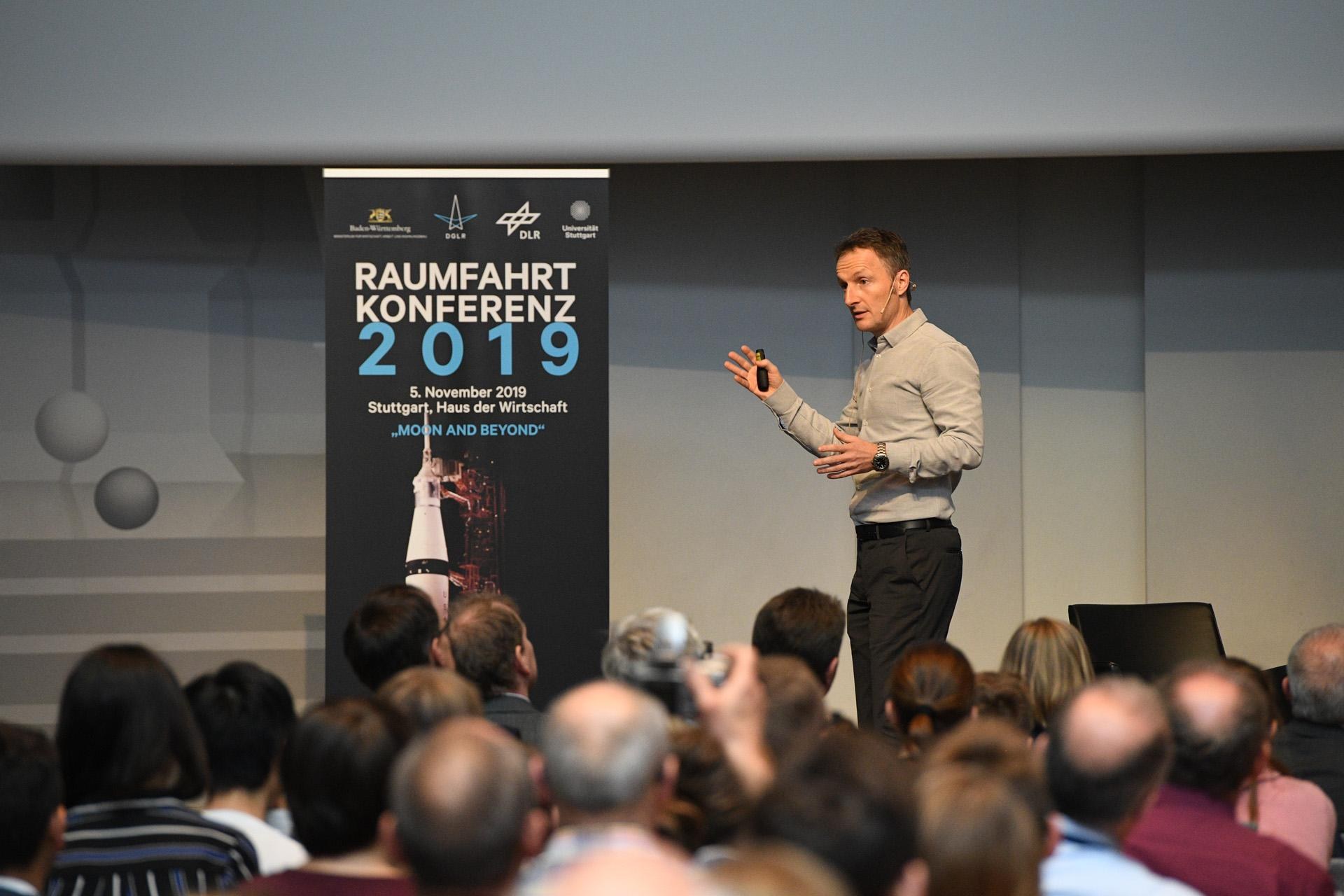 ESA-Astronaut Dr. Matthias Maurer bei der Raumfahrtkonferenz 2019