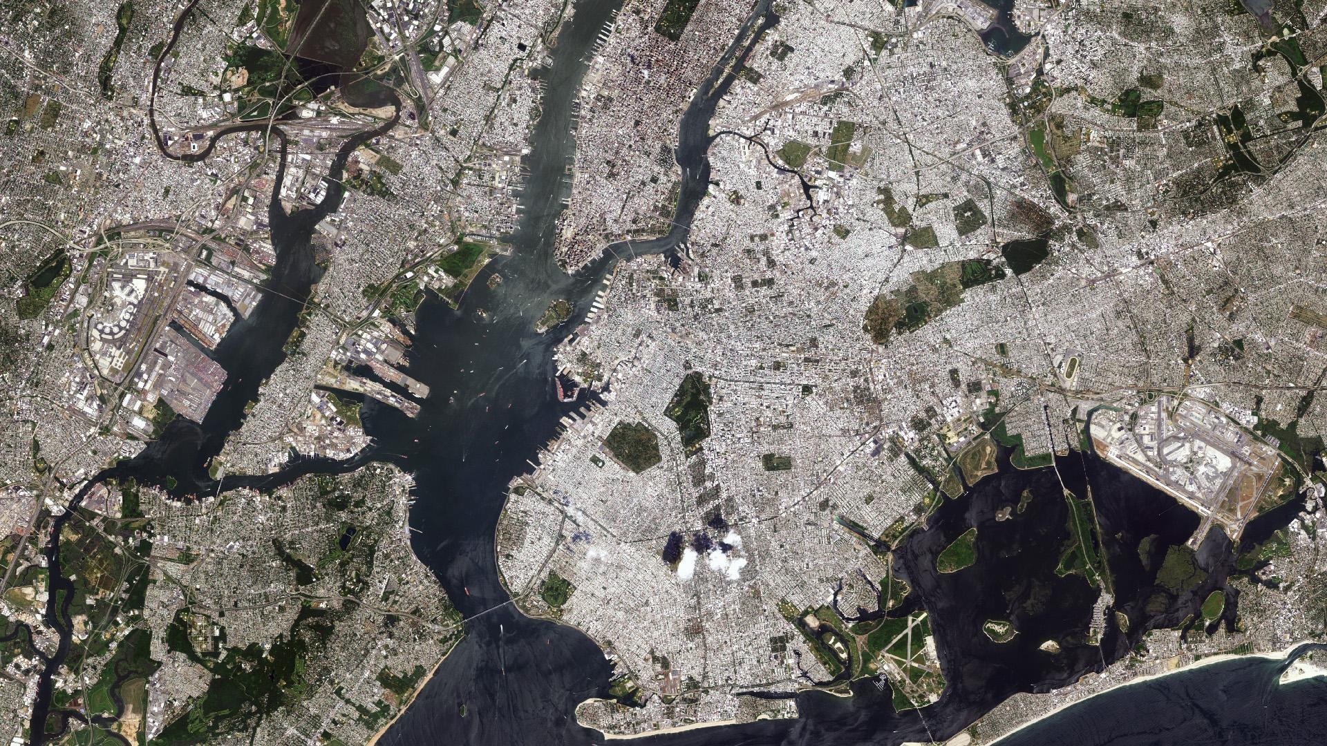 Satellitenbild New York City