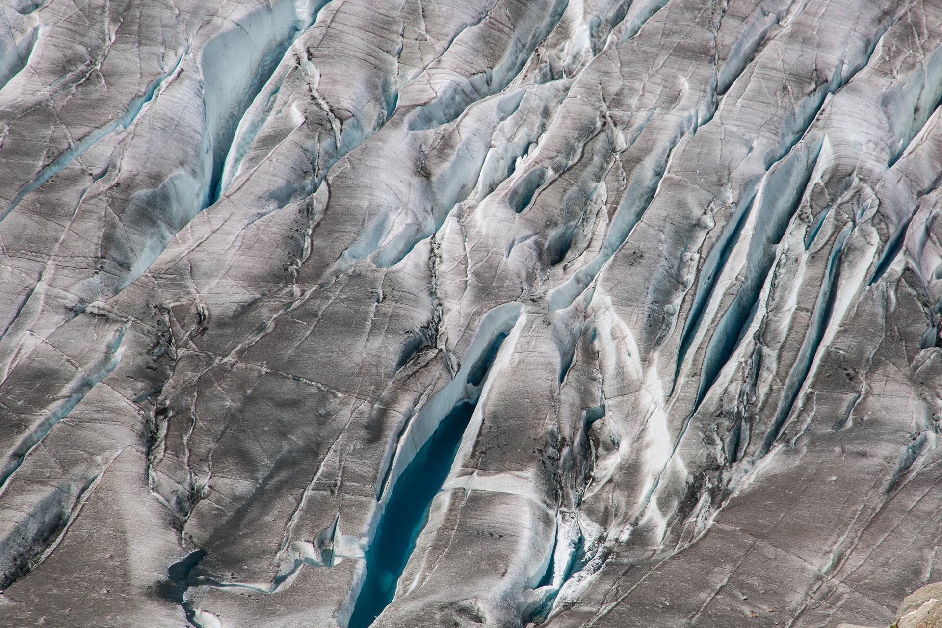 Gletscherspalten am Großen Aletsch