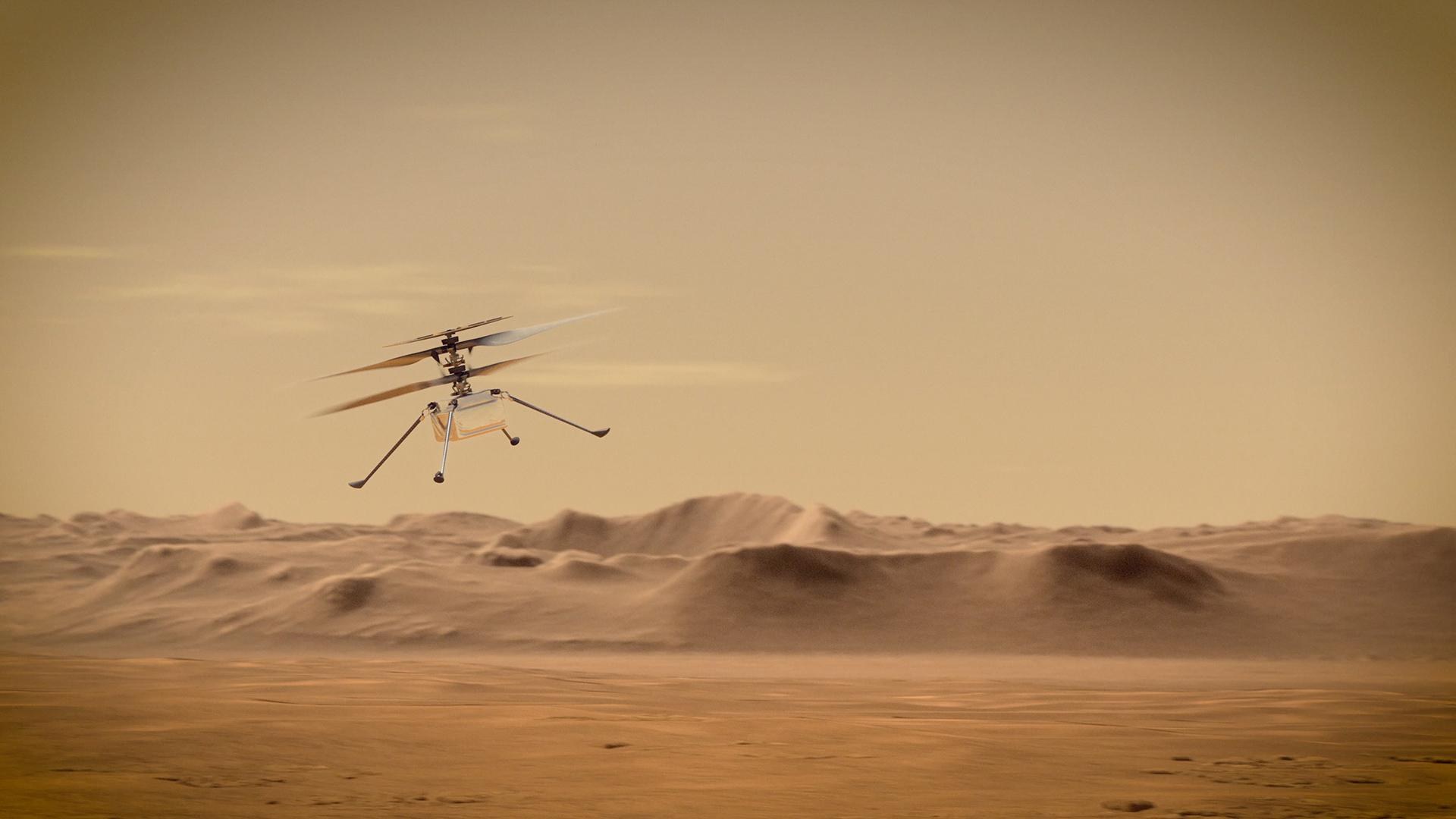 Mars-Helikopter "Ingenuity" der Mission Mars 2020