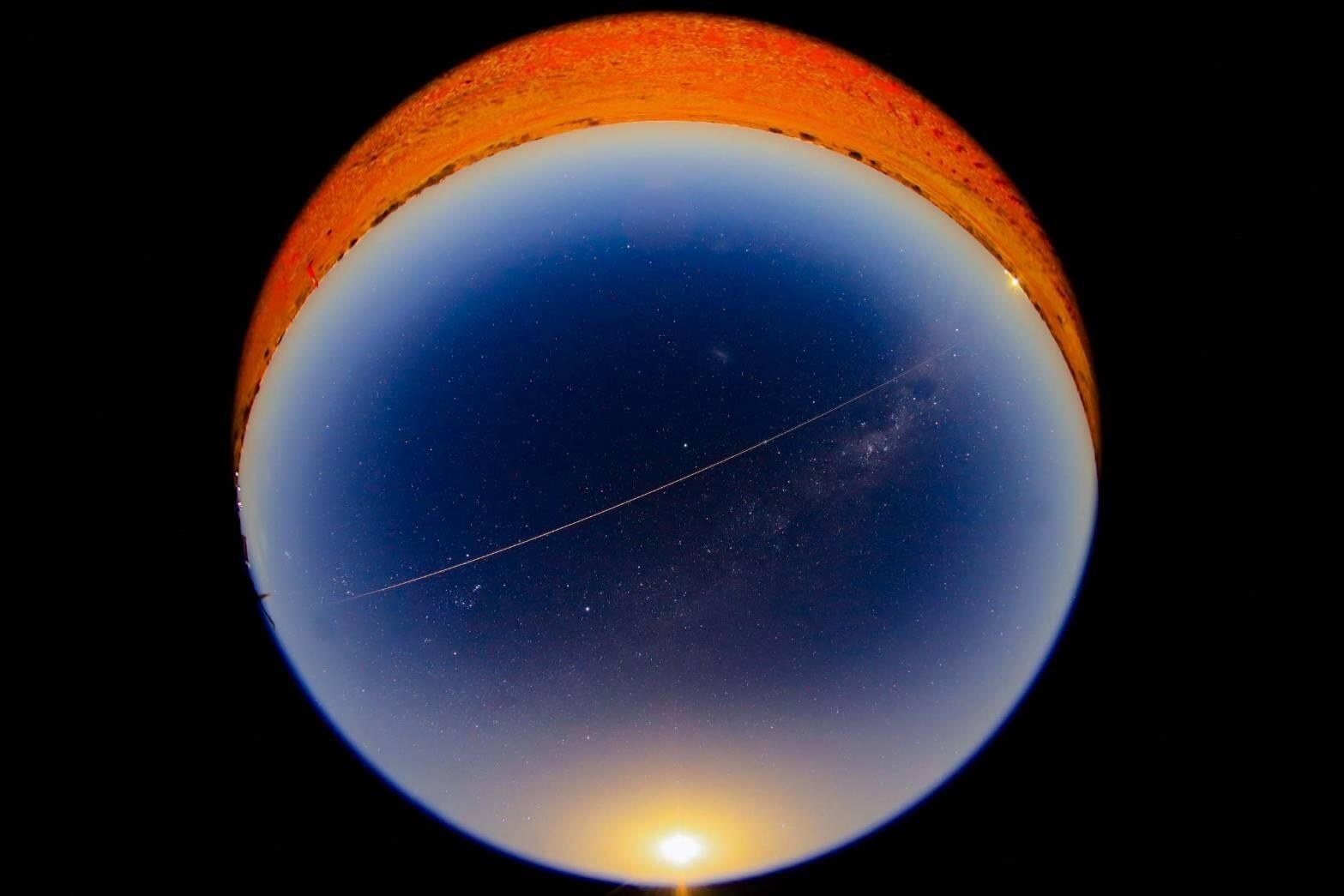 Hayabusa2-Feuerkugel über dem Himmel Australiens