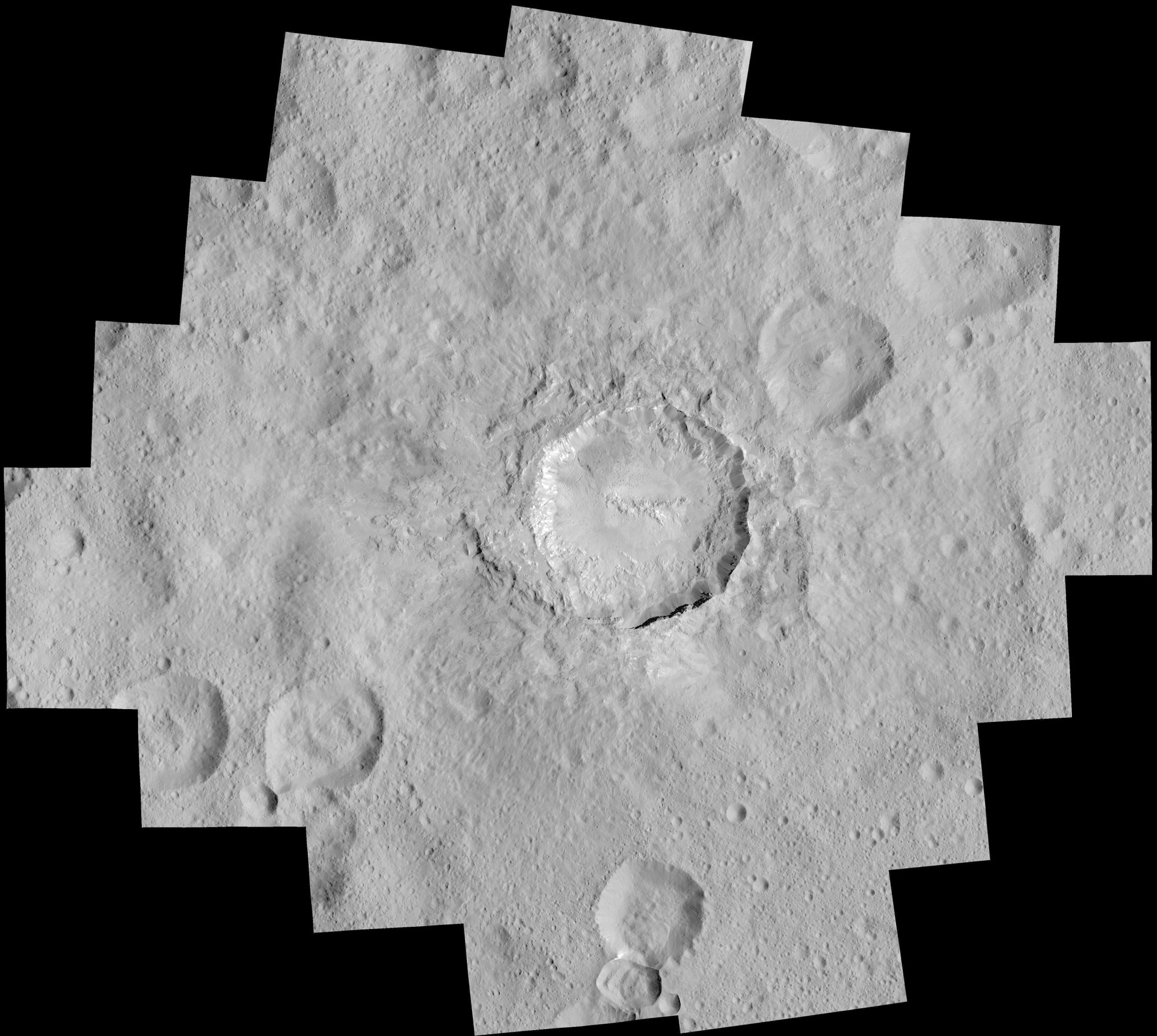 Der Krater Haulani auf Ceres