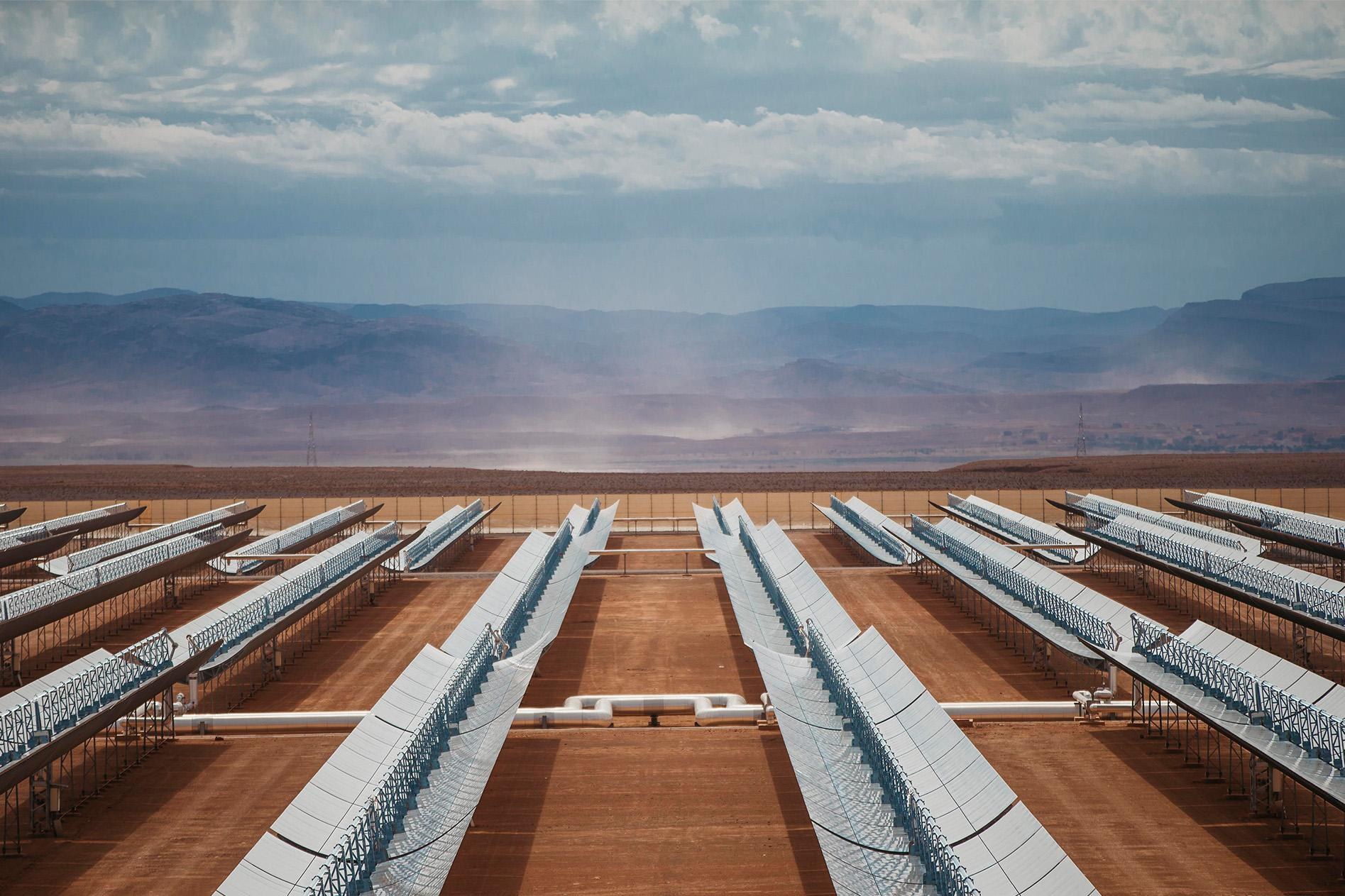 Solarthermisches Kraftwerk Noor I & II in Ouarzazate, Marokko
