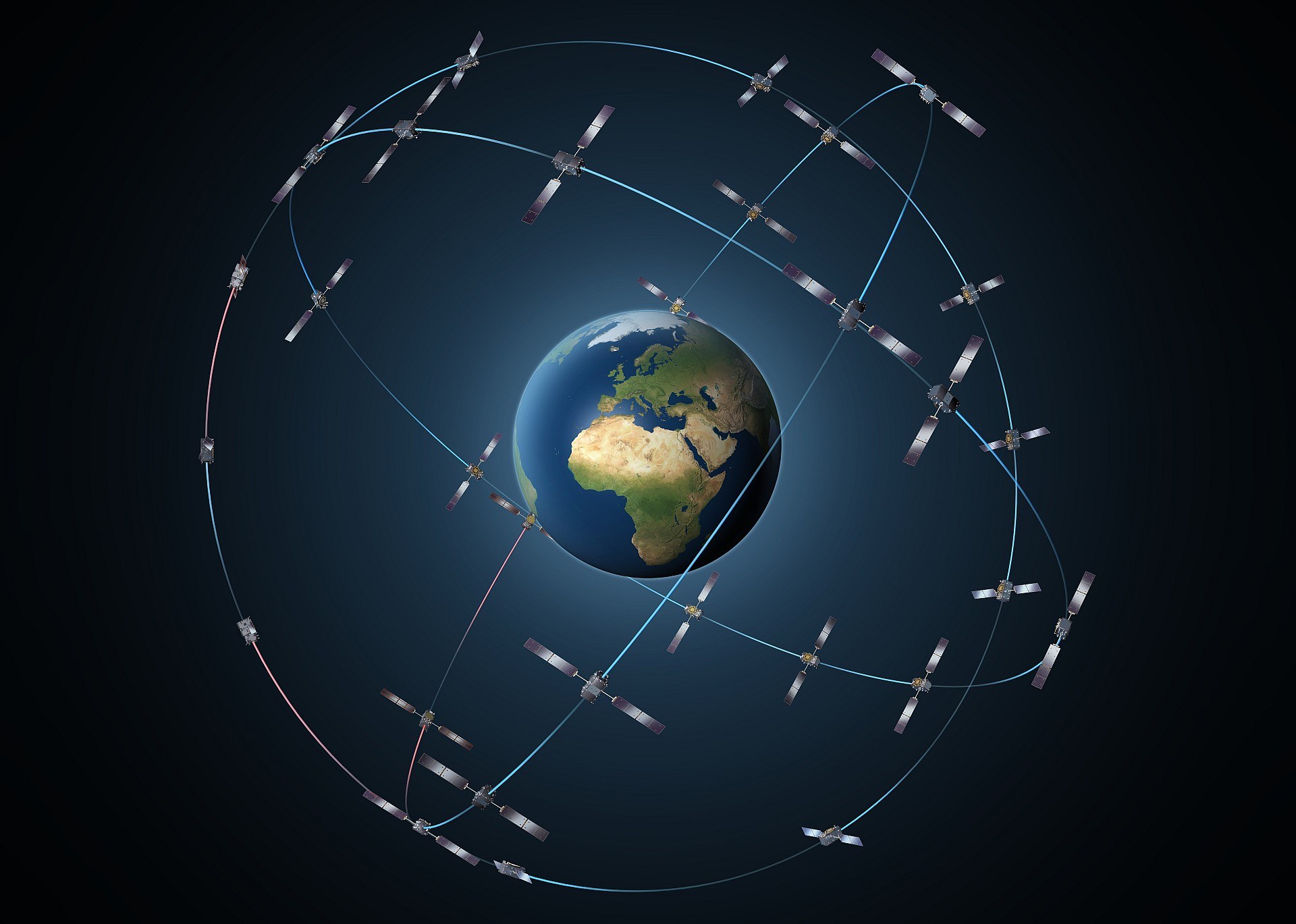 Die Galileo-Satellitenkonstellation