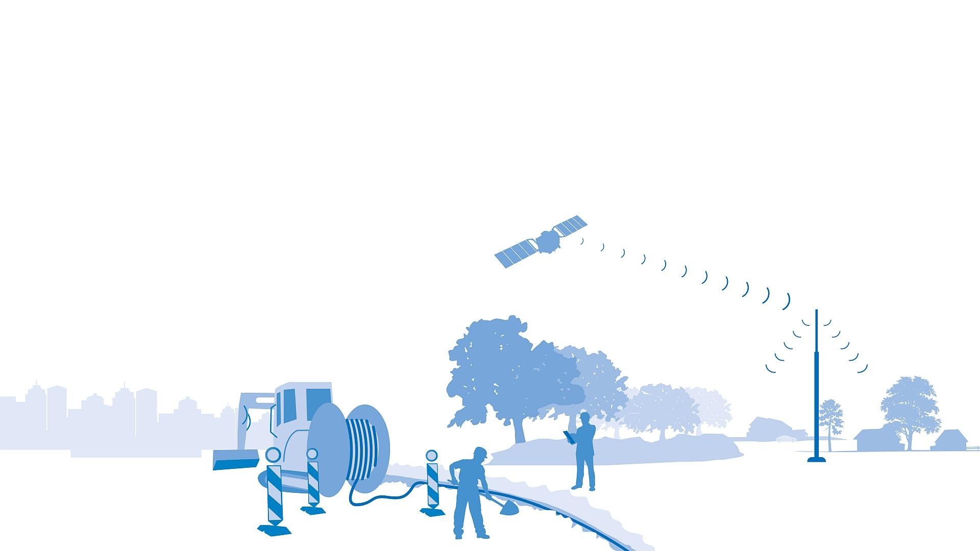 Satelliten können den Breitbandausbau unterstützen
