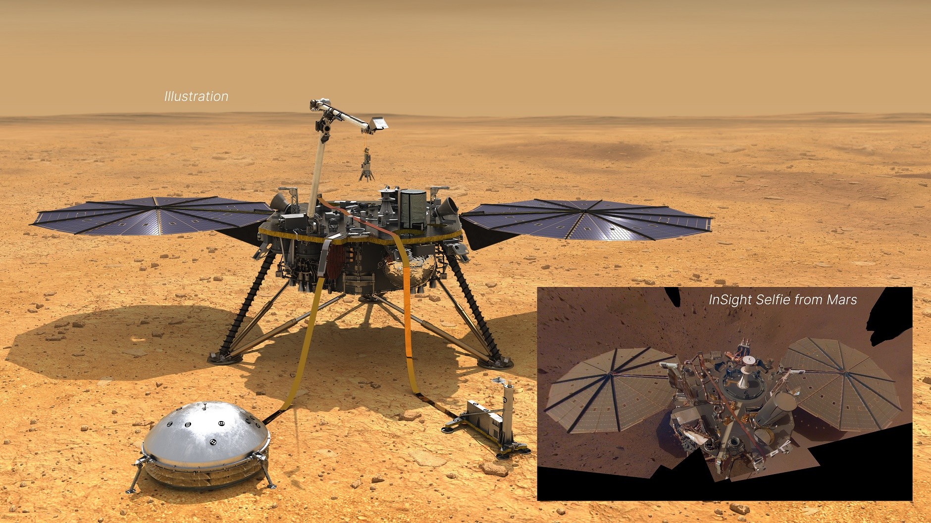 NASA-Sonde InSight auf dem Mars