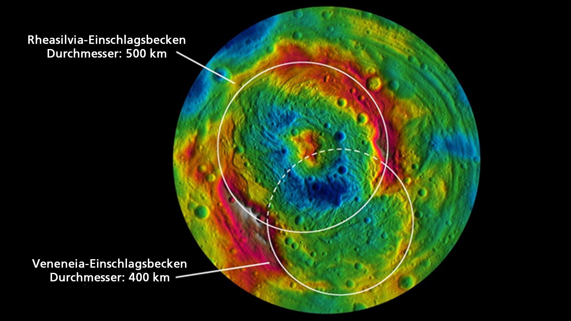 Spuren gewaltiger Kollisionen auf Vesta