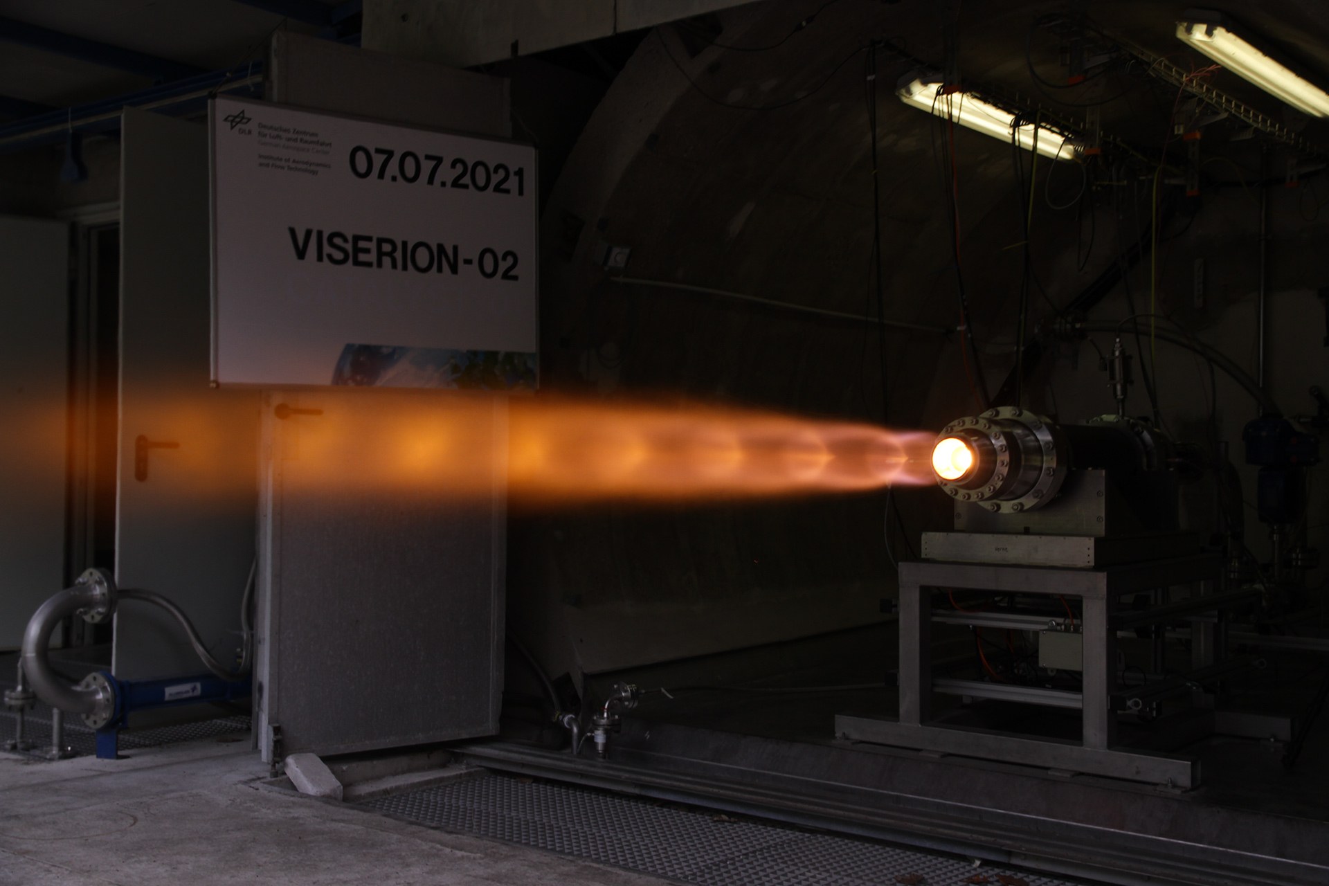 Test des Hybridraketentriebwerks VISERION in Trauen