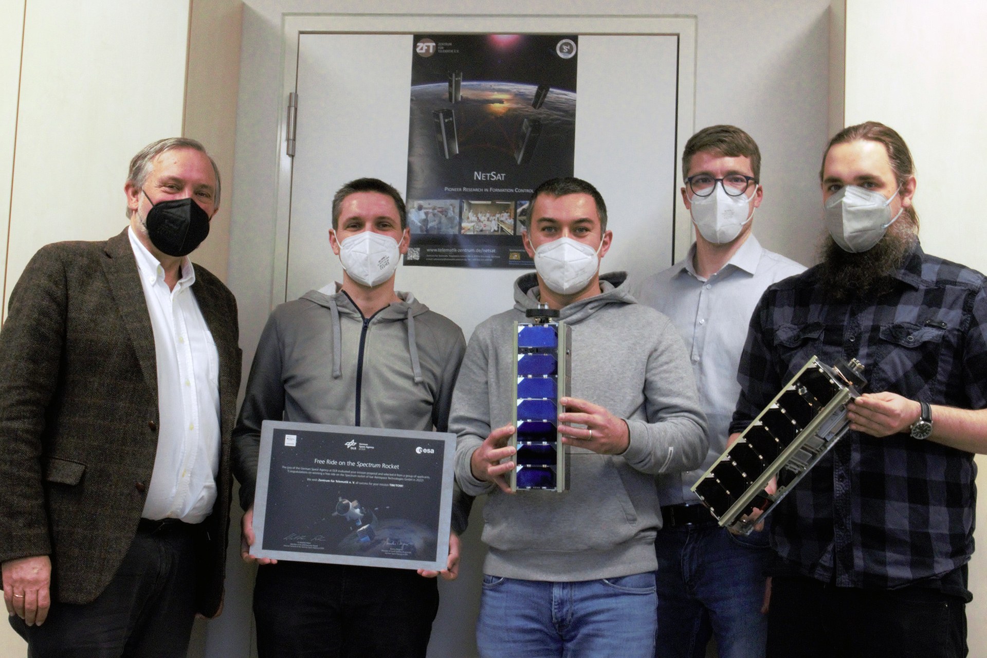 Gewinner des ersten Nutzlastwettbewerbs für den Erstflug Spectrum: Das Zentrum für Telematik aus Würzburg