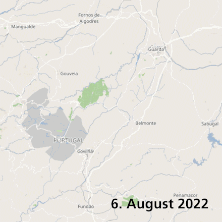 Situation in Portugal vom 6. bis 16. August 2022