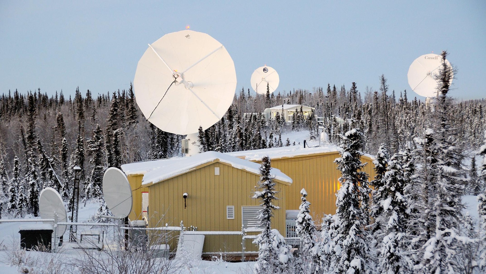 International Satellite Station Facility (ISSF) des Earth Observation Center in Inuvik, Kanada