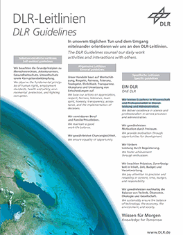Postergrafik Leitlinien Nachhaltigkeit DLR