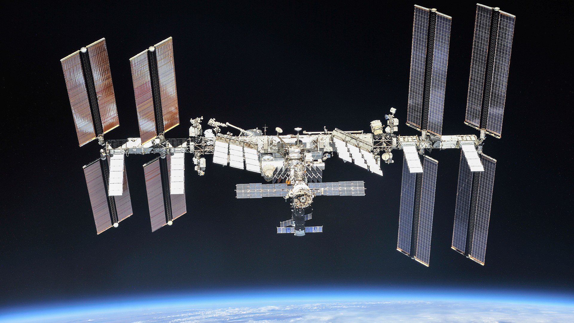 Die Internationale Raumstation am 4. Oktober 2018