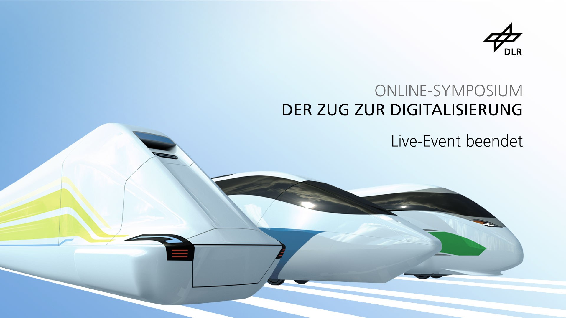 DLR-Onlinesymposium: Der Zug zur Digitalisierung