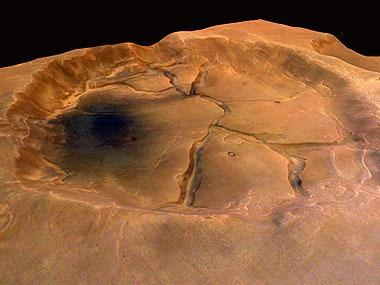 Mars - Krater nördlich des Valles Marineris