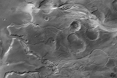 Mars - Mündung der Mangala-Täler (s-w)