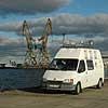 DLR-Messwagen im Rostocker Hafen im Rahmen des Projekts ALEGRO