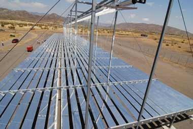 Fresnel-Kollektor auf der Plataforma Solar de Almeria