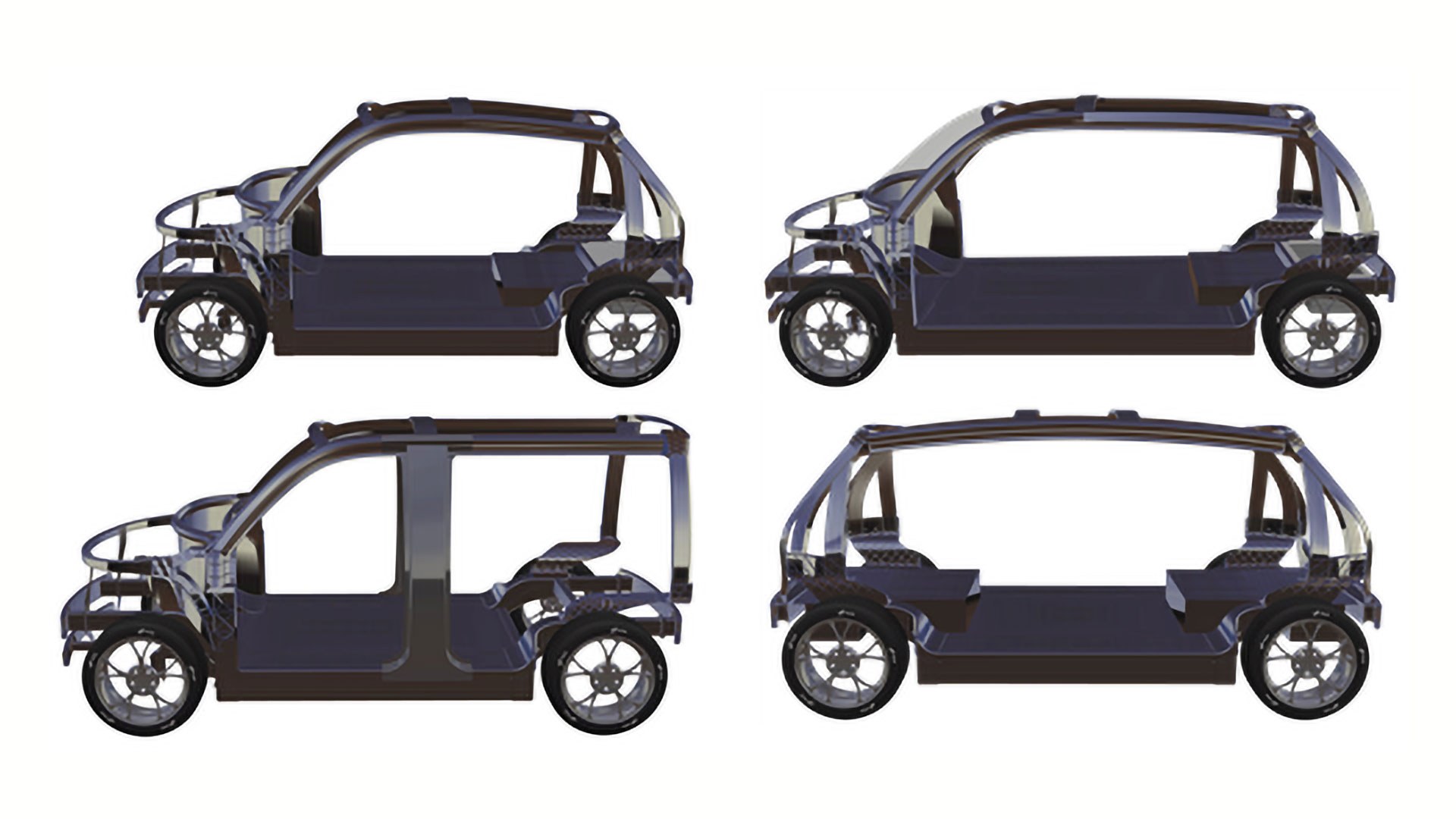 Bauweisen des Urban Modular Vehicle