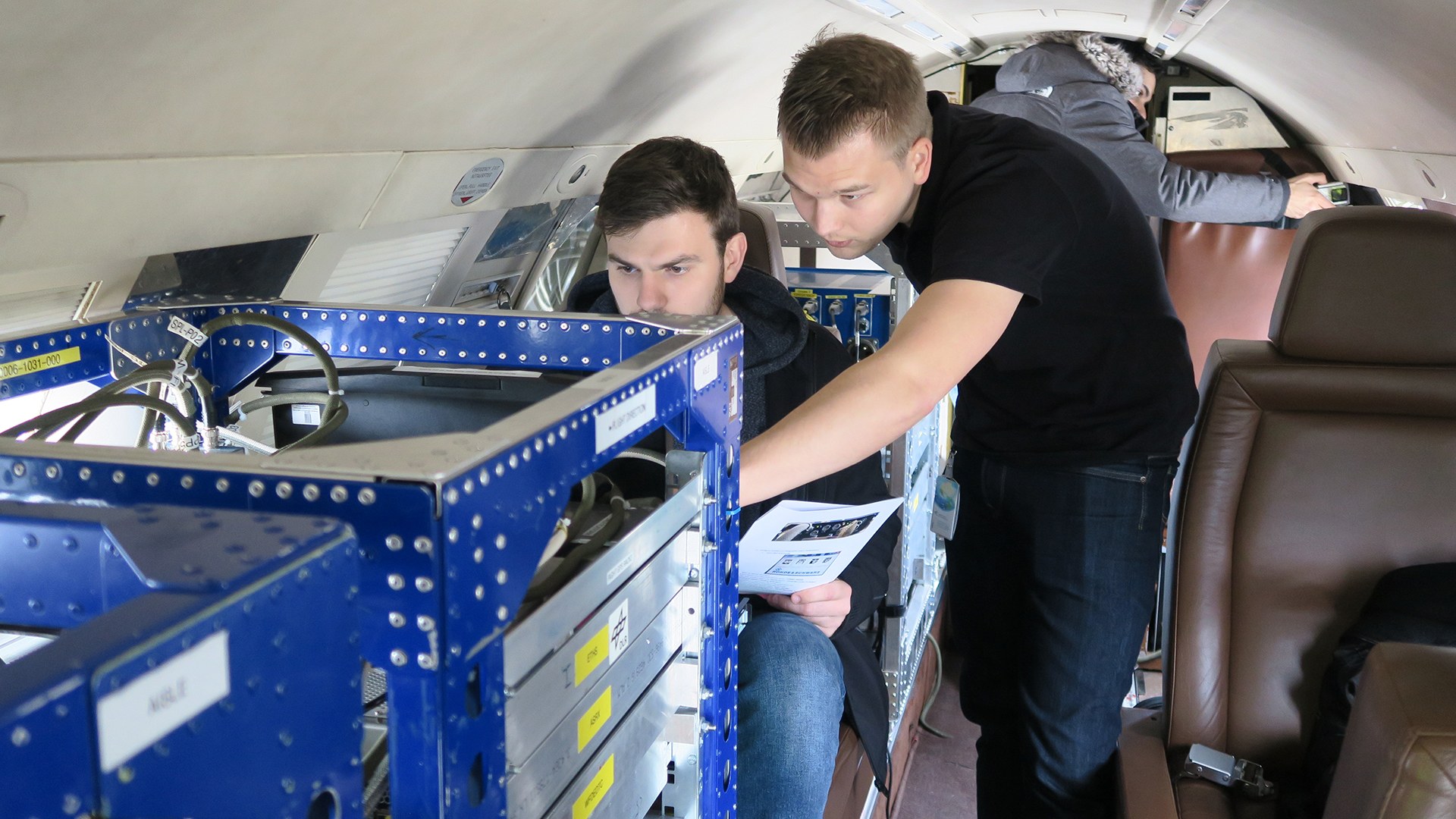 LDACS - während eines Messfluges an Bord des Forschungsflugzeugs