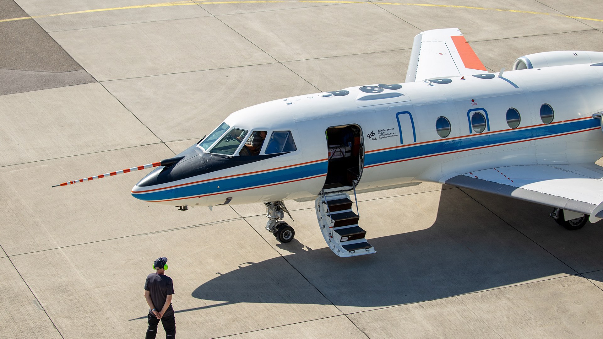 LDACS-Messkampagne mit dem Forschungsflugzeug Falcon