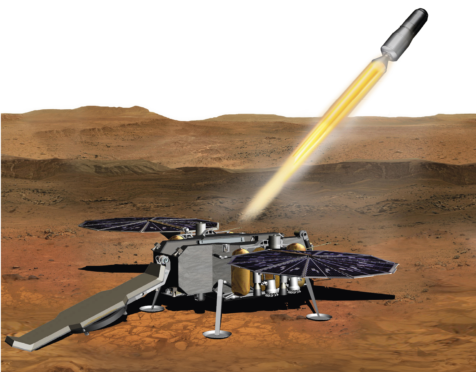 Darstellung des Mars Ascent Vehicles