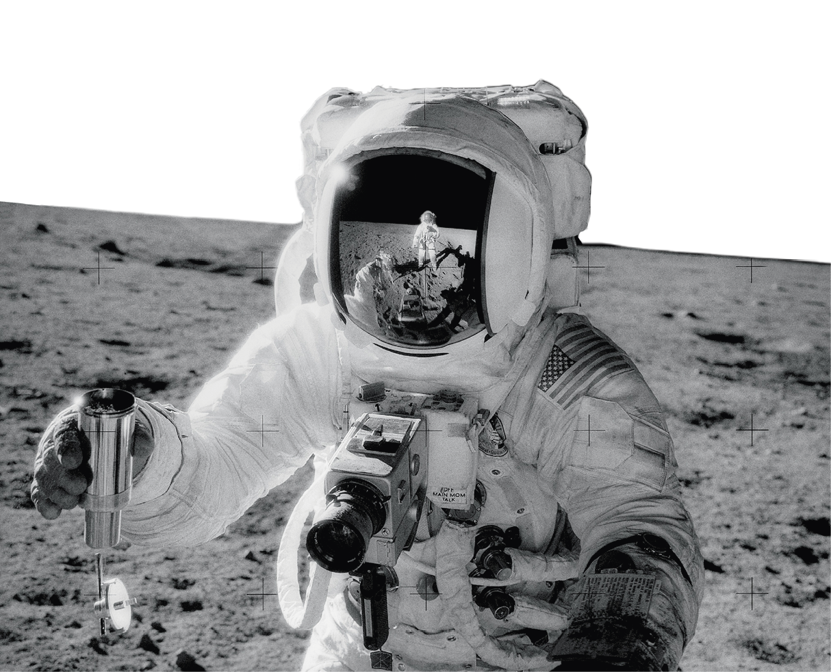 Foto des Astronauten Al Bean auf dem Mond