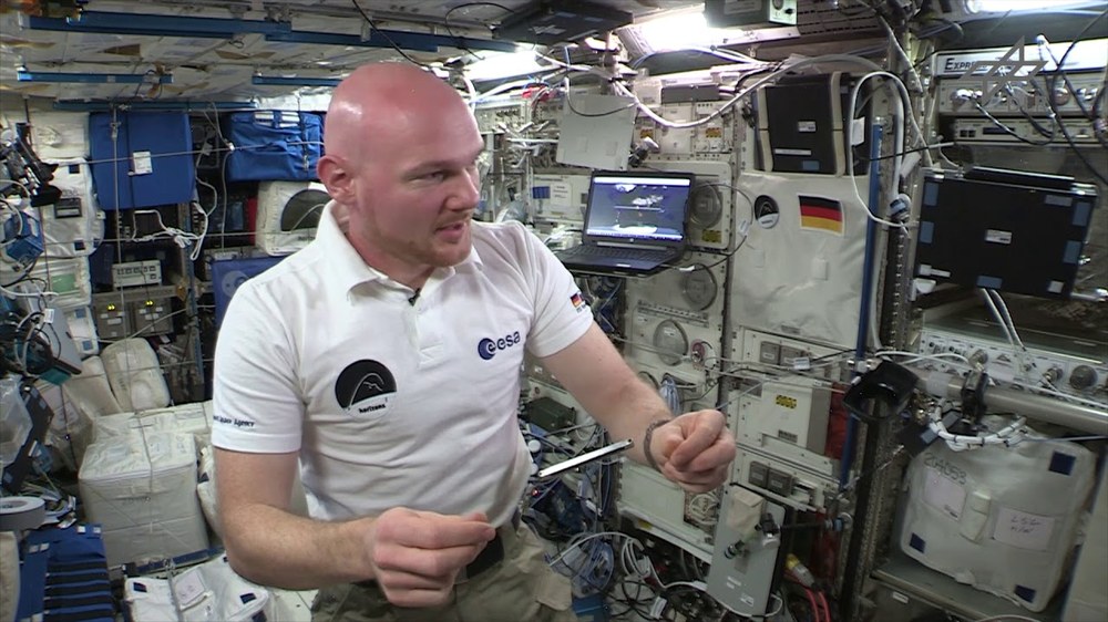 Ein Magnet auf der ISS