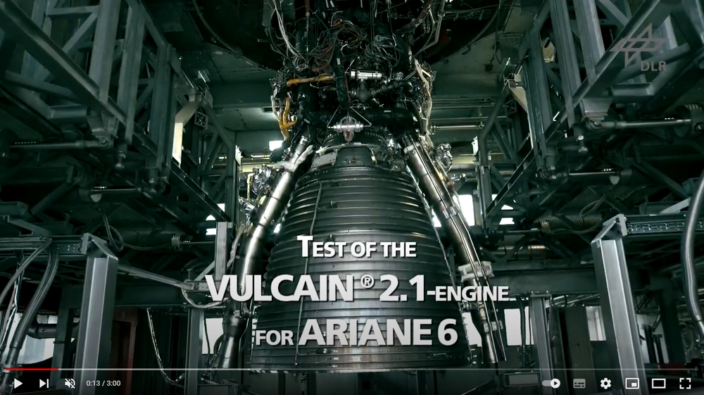 Video: Testkampagne des Hauptstufentriebwerks Vulcain 2.1 am Prüfstand P5