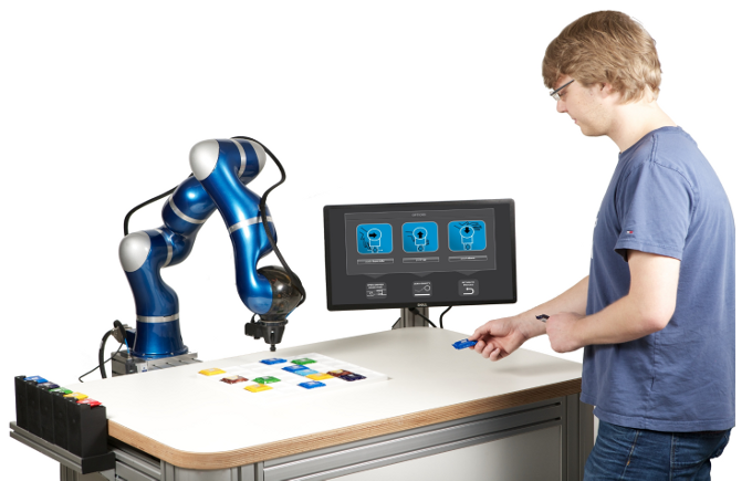 LB3 robot interacting with a human