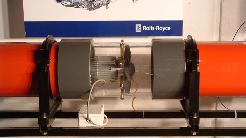 Rotor in Apparatur Lärmkontrolle