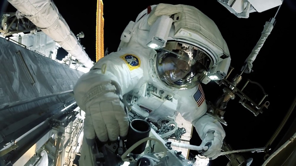 Thomas Pesquet beim Spacewalk