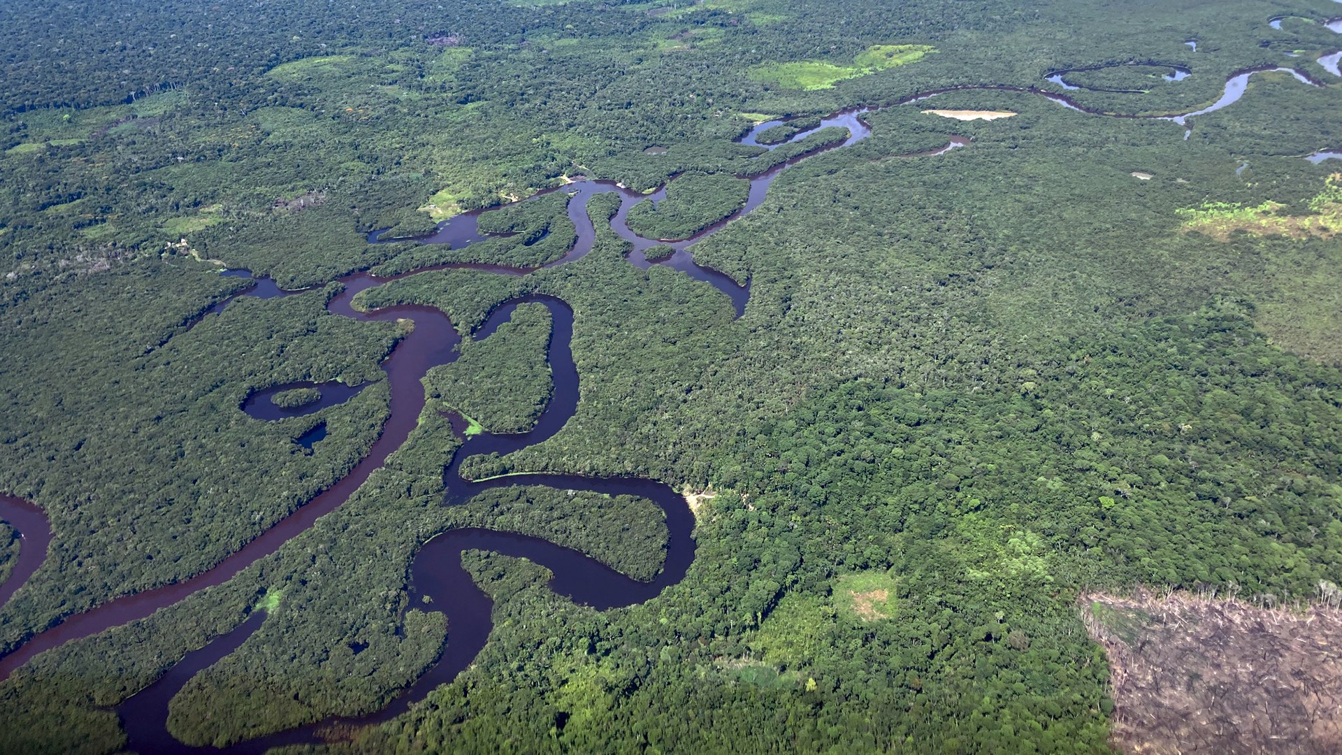 The view from the flight deck during the CAFE-Brazil climate campaign