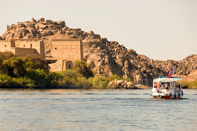 Blick auf den Tempel von Philae