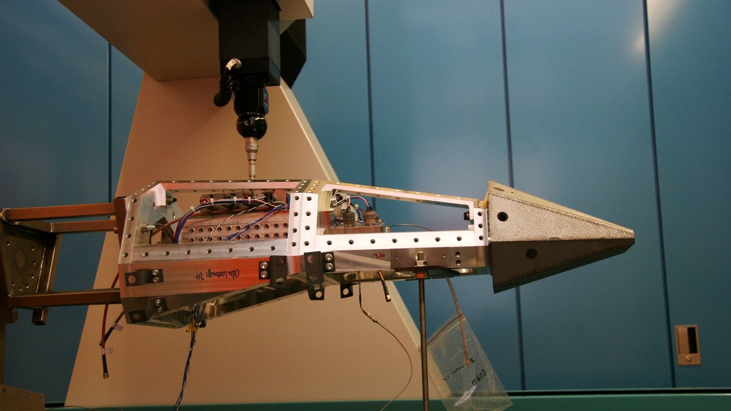 Dimensional  measurement of the Shefex1 missile in the 3D-Coordinates Measuring Machine