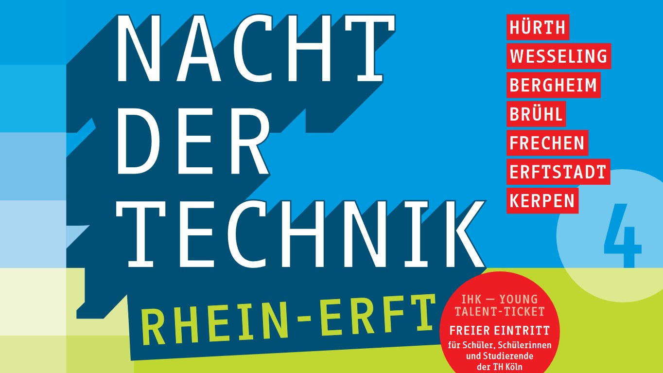 The poster of the Rhine-Erft Technology Night 2023